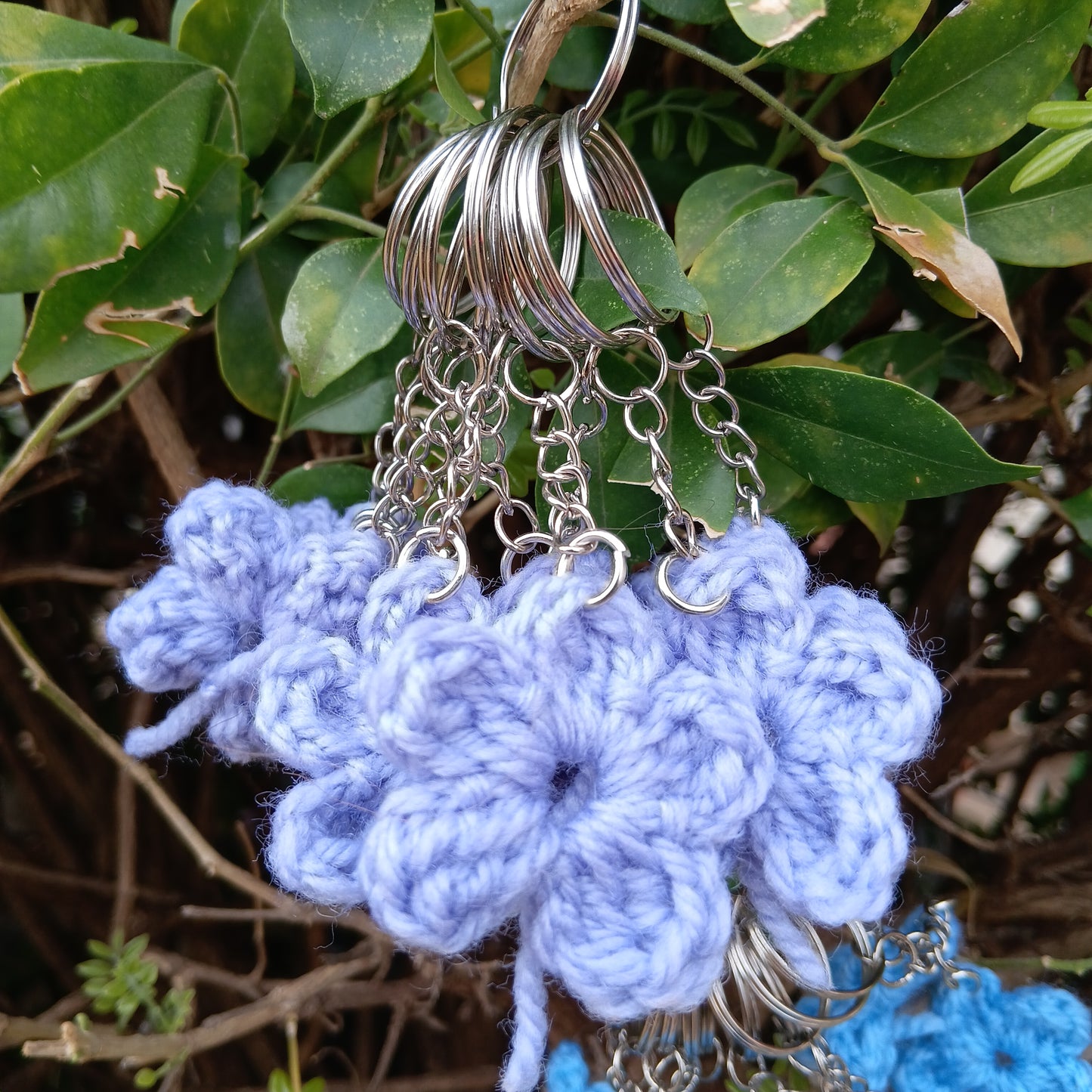 Cute flower keychains