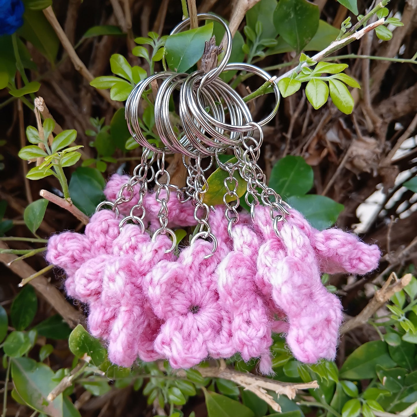 Cute flower keychains